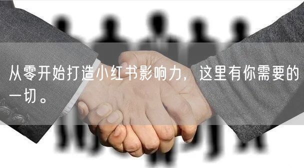 从零开始打造小红书影响力，这里有你需要的一切。